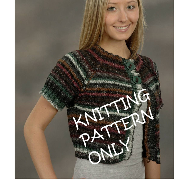 Plymouth Yarn Design Other - NWT Plymouth Yarn Design 1723 Top Down Cropped Jacket Sweater Knitting Pattern